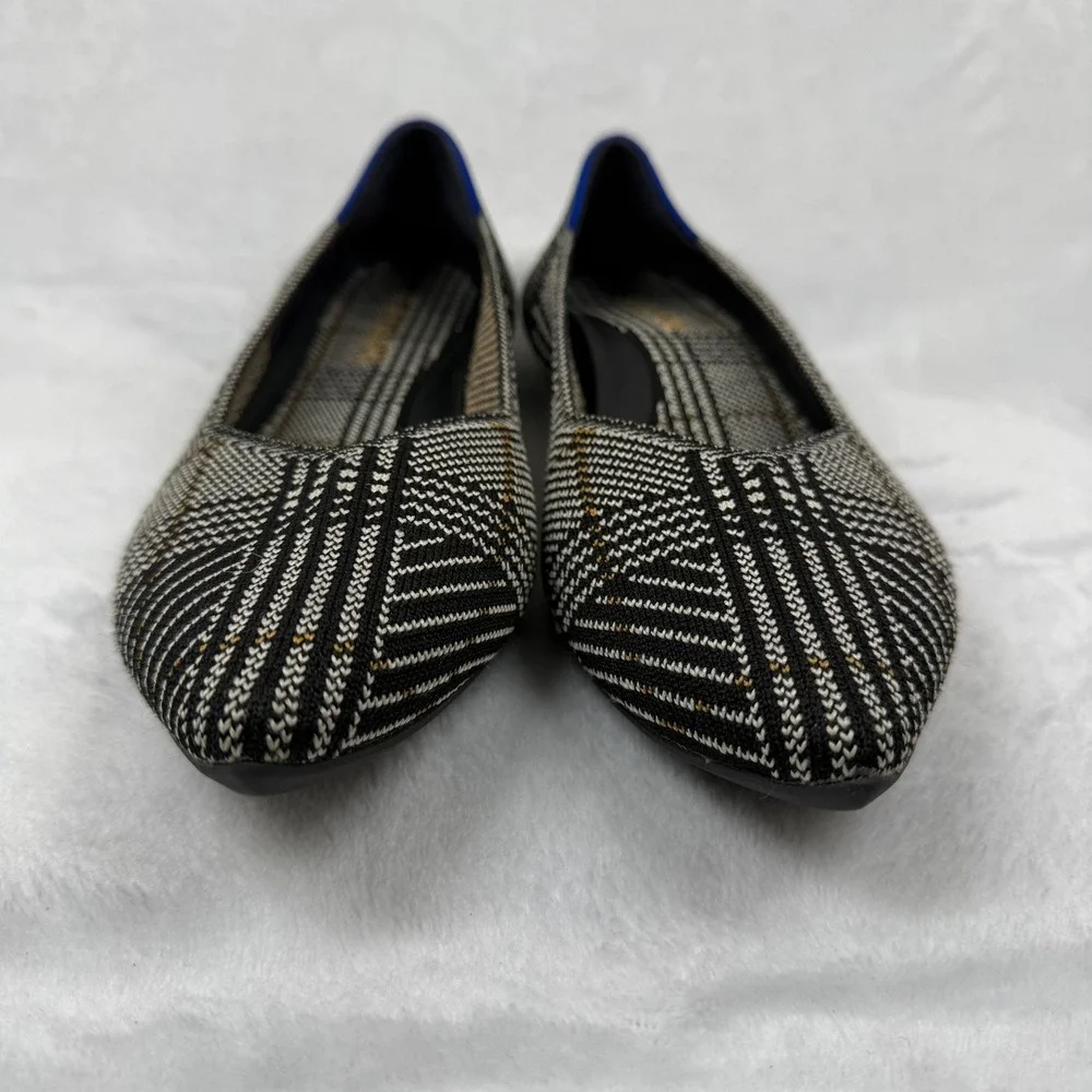 Rothy's The Point in Black Glen Plaid *RETIRED* Size‎ 8.5 RARE